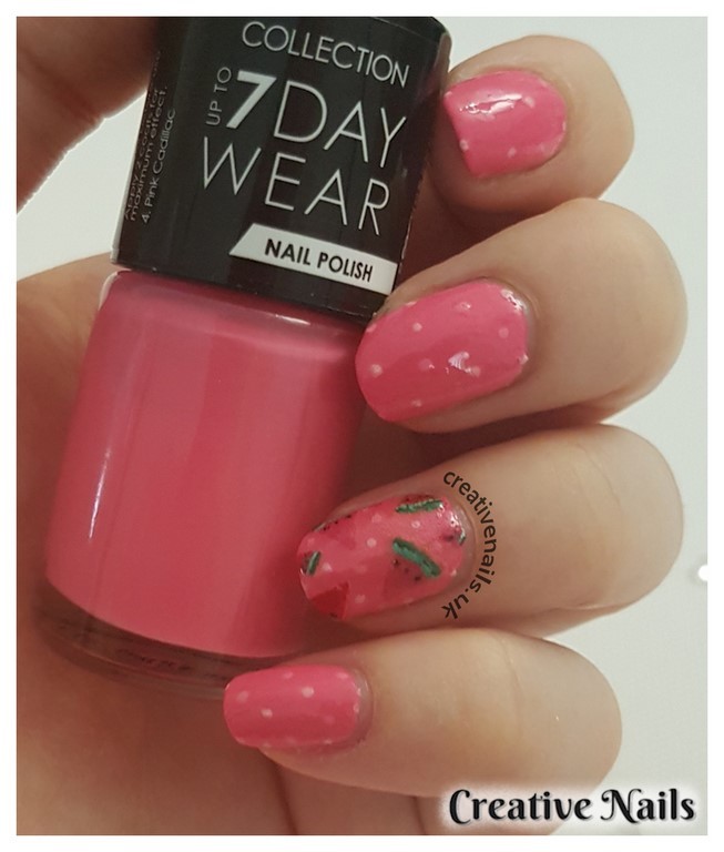 watermelon nail art