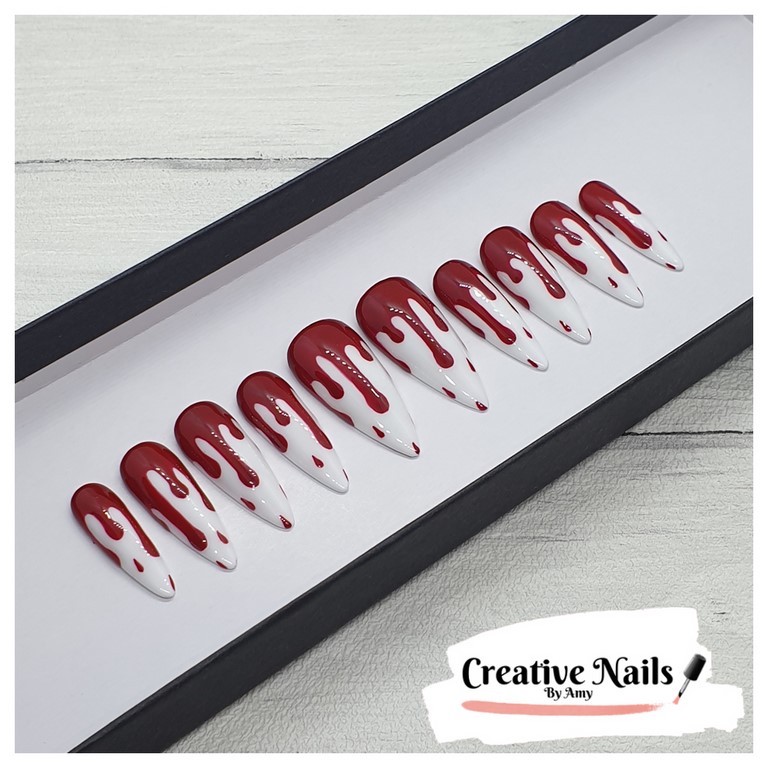 halloween false nails