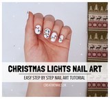 christmas lights nail art
