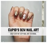 cupid's bow nail art tutorial