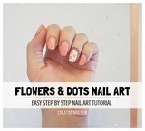 flowers and dots nail art tutorial