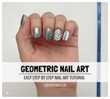 geometric nail art tutorial