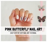 butterfly nail art tutorial