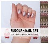 rudolph nail art tutorial