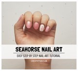 seahorse nail art tutorial